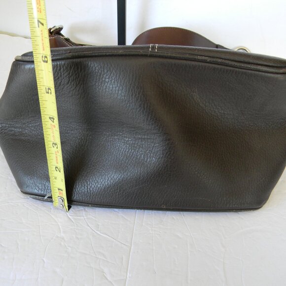 VINTAGE DOONEY & BOURKE BROWN PEBBLE LEATHER LARGE HOBO SHOULDER BAG - Picture 8 of 12